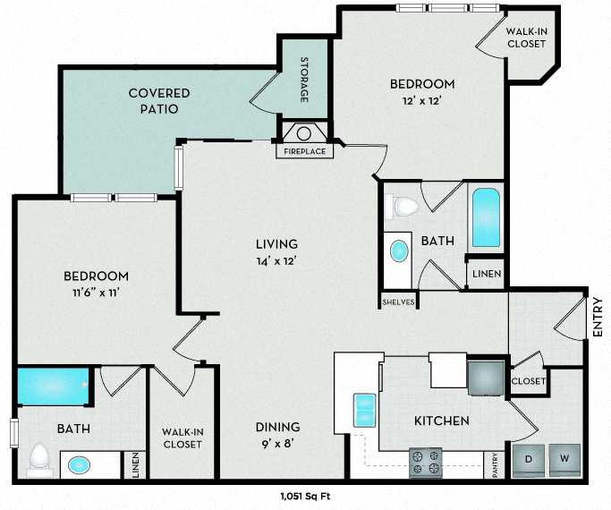 Olympic - A2 Income Restricted Floor Plan